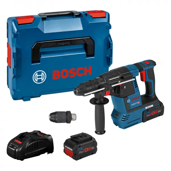 Aku vrtací kladivo SDS-Plus 18V 2x5,5Ah GBH 18V-26F Bosch 061191000F