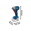 Aku rázový utahovák 18V/2x4,0 Ah GDS 18V-350 Bosch 06019M5022