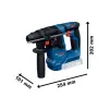 Aku vrtací kladivo s SDS plus 18V 2x2,0Ah Bosch GBH 18V-18
