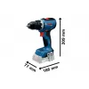 Aku vrtací šroubovák 18V/2x2,0Ah GSR 18V-65 Bosch 06019N3000