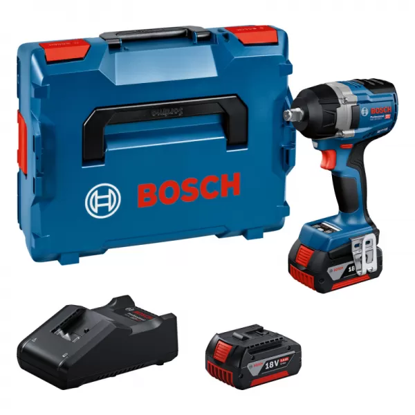Aku rázový utahovák 18V 2x5,0Ah Bosch GDS 18V-750 C 06019L9003