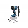Aku rázový utahovák 18V 2x5,0Ah Bosch GDS 18V-750 C 06019L9003