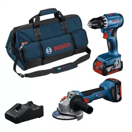 2dílná sada 18V/2×4,0 Ah nářadí GSR + GWS + GAL Bosch 0615A5007N
