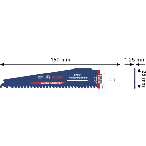 Pilový list do pily ocasky EXPERT Window Demolition S 956 DHM, 1 ks Bosch 2608902328