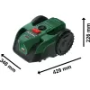 Robotická sekačka na trávu 18V bez aku Bosch VISIMOW18V-100