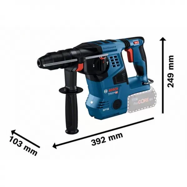 Aku vrtací kladivo 18V 2x8,0Ah SDS plus Bosch GBH 18V-28 CF 0611921003