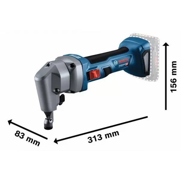Aku prostřihovač bez aku Bosch GNA 18V-16 E 0601529600