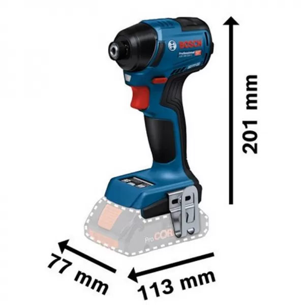 Aku rázový utahovák 18V bez aku Bosch GDR 18V-220 C 06019L6000