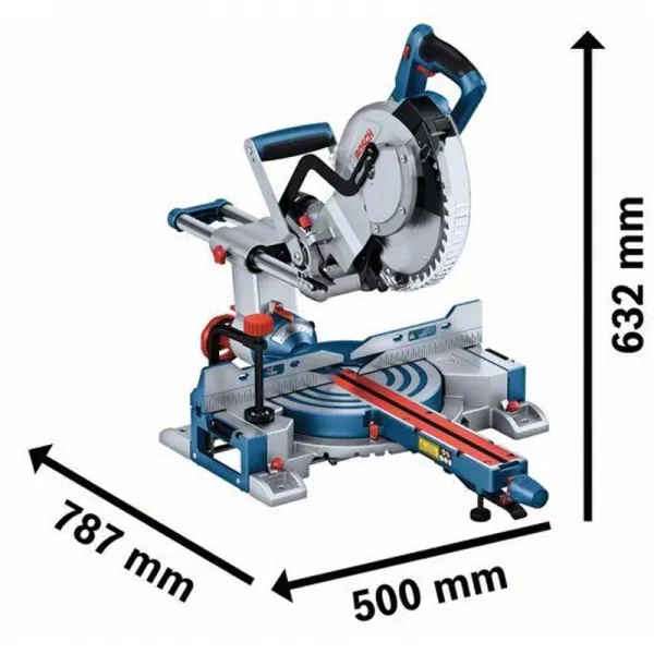 Aku pokosová pila 18V bez aku Bosch GCM 18V-254 D 0601B51100