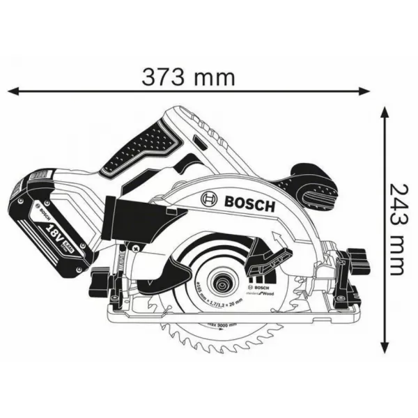 Aku ruční okružní pila bez akumulátoru Bosch GKS 18V-57 G 0.601.6A2.101