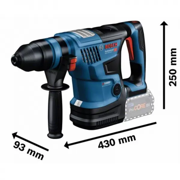 Aku vrtací kladivo SDS-Plus 18V bez aku Bosch GBH 18V-34 CF BiTurbo 0.611.914.021