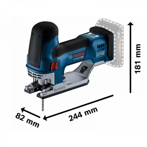 Aku kmitací pila 18V bez aku Bosch GST 18V-155 SC 06015B0000