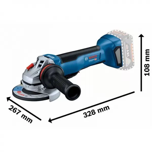 Aku úhlová bruska 125mm 18V 2x5,0Ah Bosch GWS 18V-10 P 06019J4101