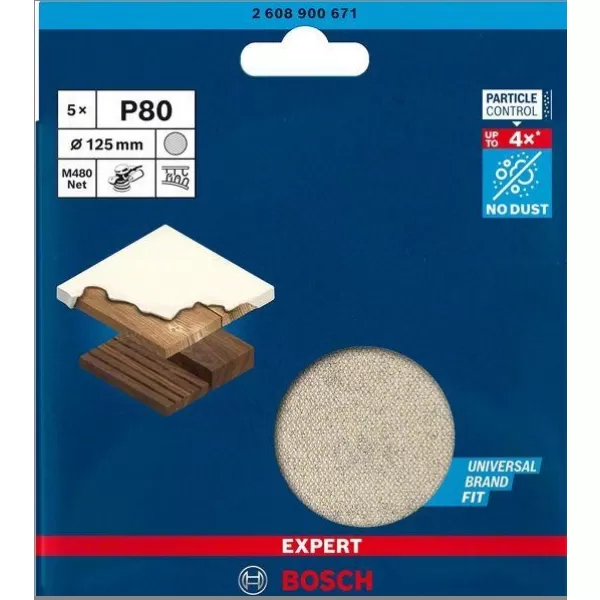 7dílná základní sada EXPERT M480 125 mm Bosch 2608901202