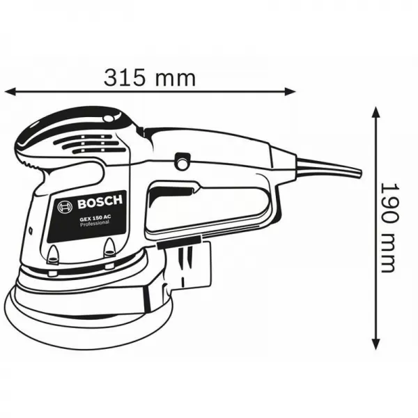 Excentrická bruska Bosch GEX 34-150 0 601 372 800