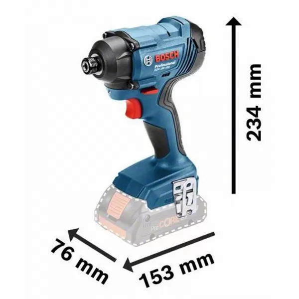 Aku rázový utahovák 18V 2x2,0Ah Bosch GDR 180-Li Professional 0.601.9G5.123