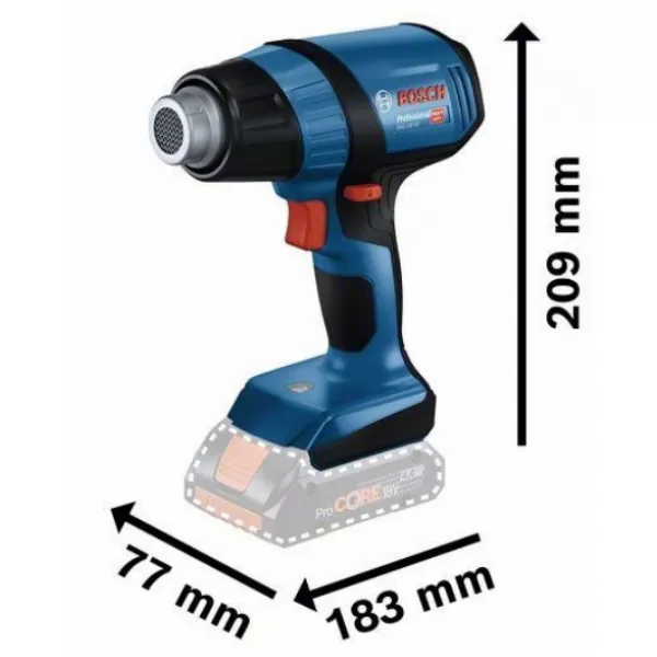 Aku horkovzdušná pistole bez aku Bosch GHG 18V-50 06012A6500