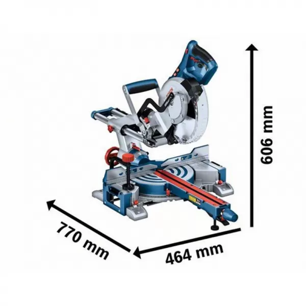 Kapovací a pokosová pila Bosch GCM 305-216 D 0601B49000