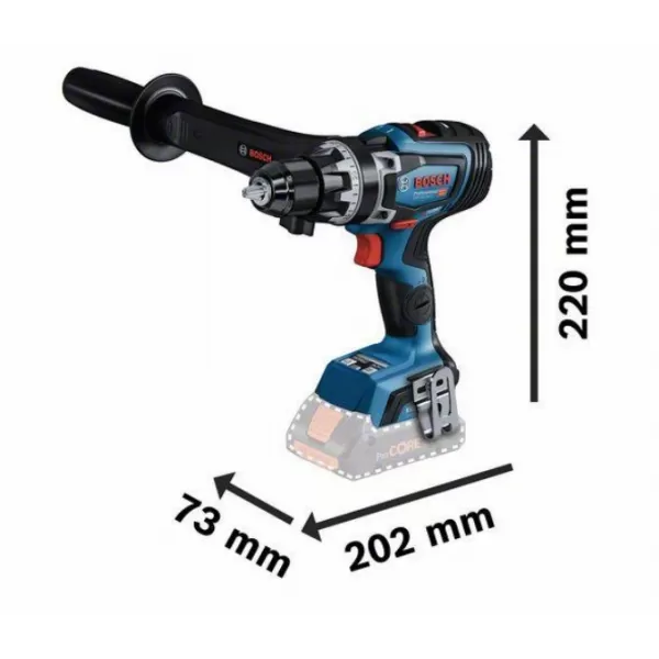 Aku vrtací šroubovák bez aku Bosch GSR 18V-150 C 0 601 9J5 001