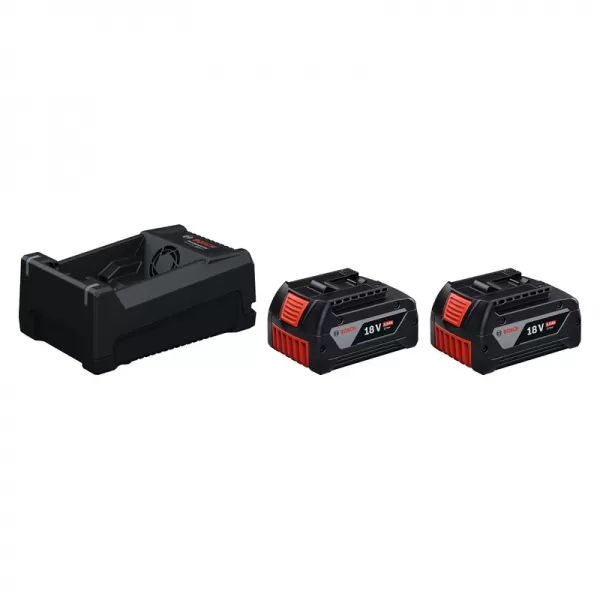 Sada flexibilního systému Bosch Power pro aku nářadí, 2x GBA 18V 5.0Ah + GAL 12V/18V-80, Bosch1600A03CH1