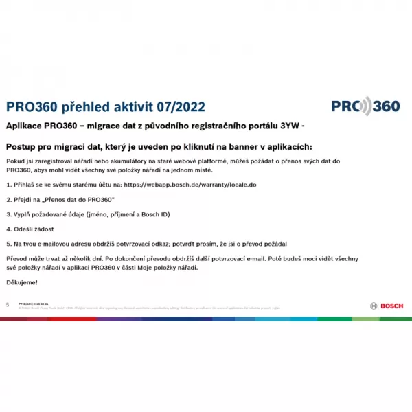 Prodloužená záruka Bosch na 3 roky (registrace zboží do 4 týdnů)